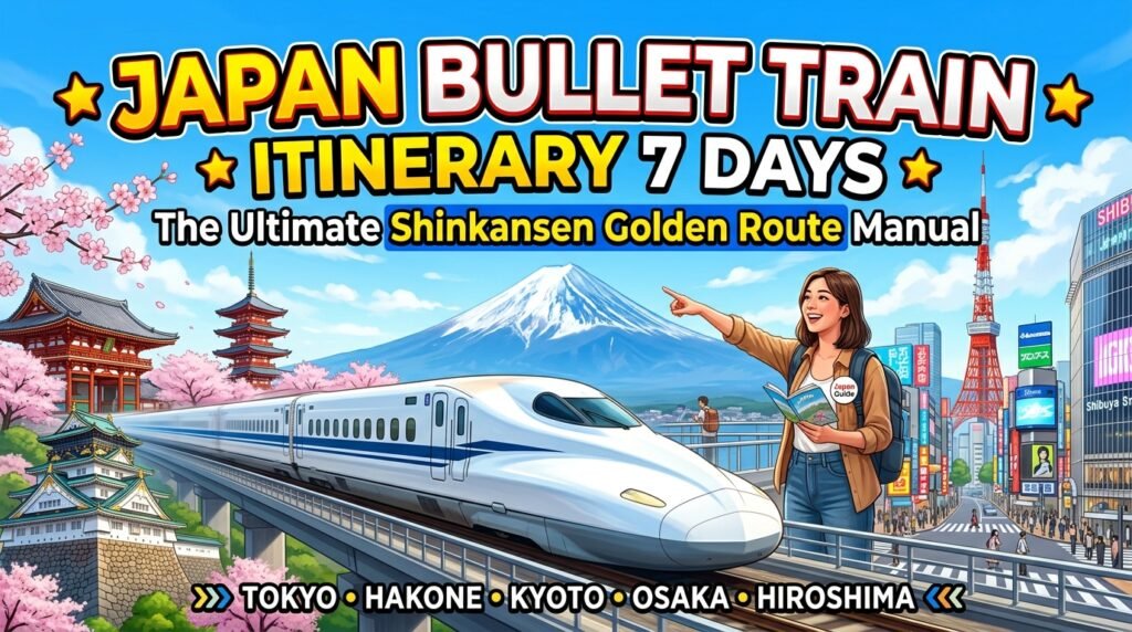 japan bullet train itinerary 7 days
